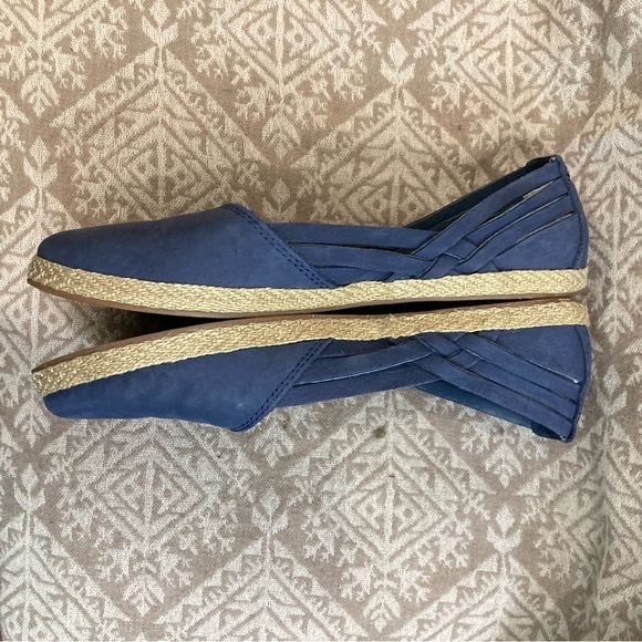 UGG Sz 7 Tippie Slip On Suede Comfort Insole Wool Back Espadrilles Ballet Flats - Picture 8 of 10